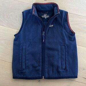 Vineyard Vines Navy Boys' Harbor Fleece Vest in 3T